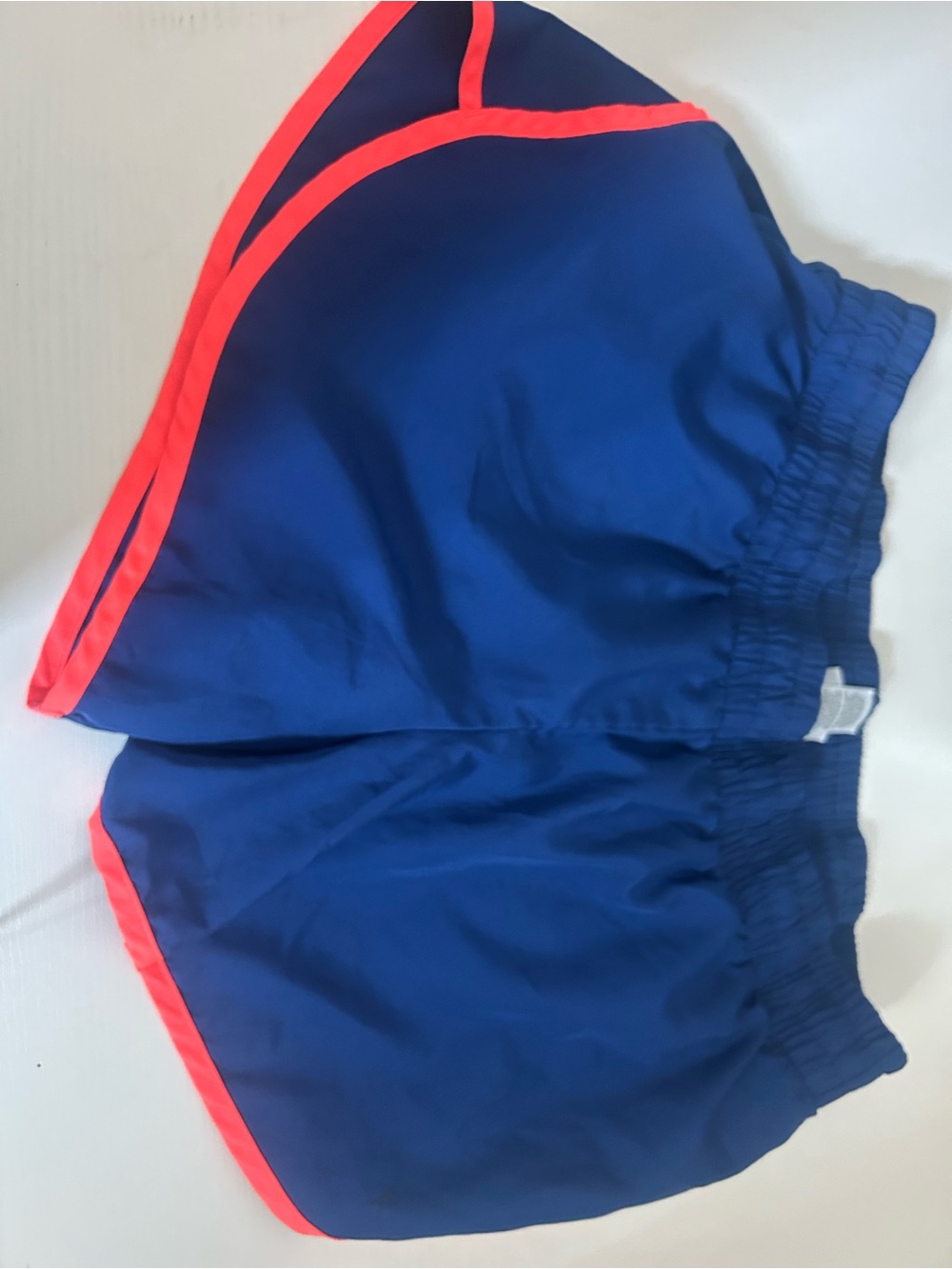 Danskin Navy Athletic Shorts with Coral Trim